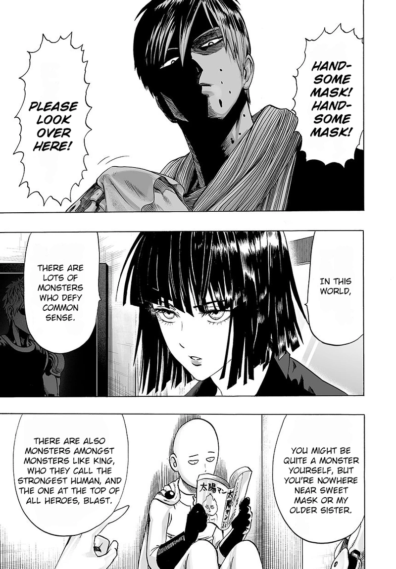 One Punch Man Manga Chapter 45 page 13 - Hero Name scene