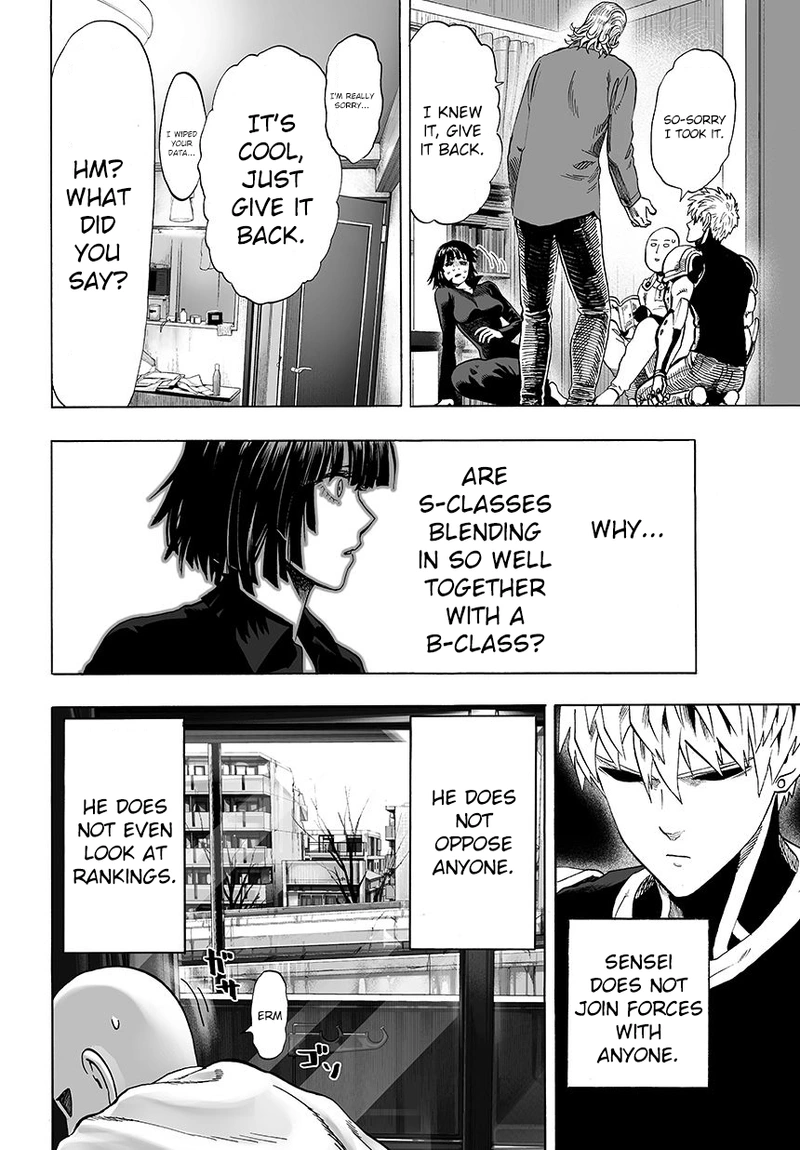 One Punch Man Manga Chapter 45 page 16 - Hero Name scene