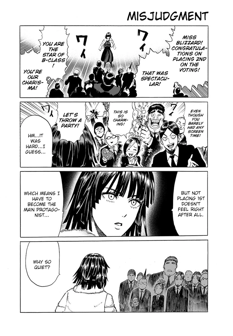 One Punch Man Manga Chapter 47.8 page 2 - Misinterpretation | Online Extras scene