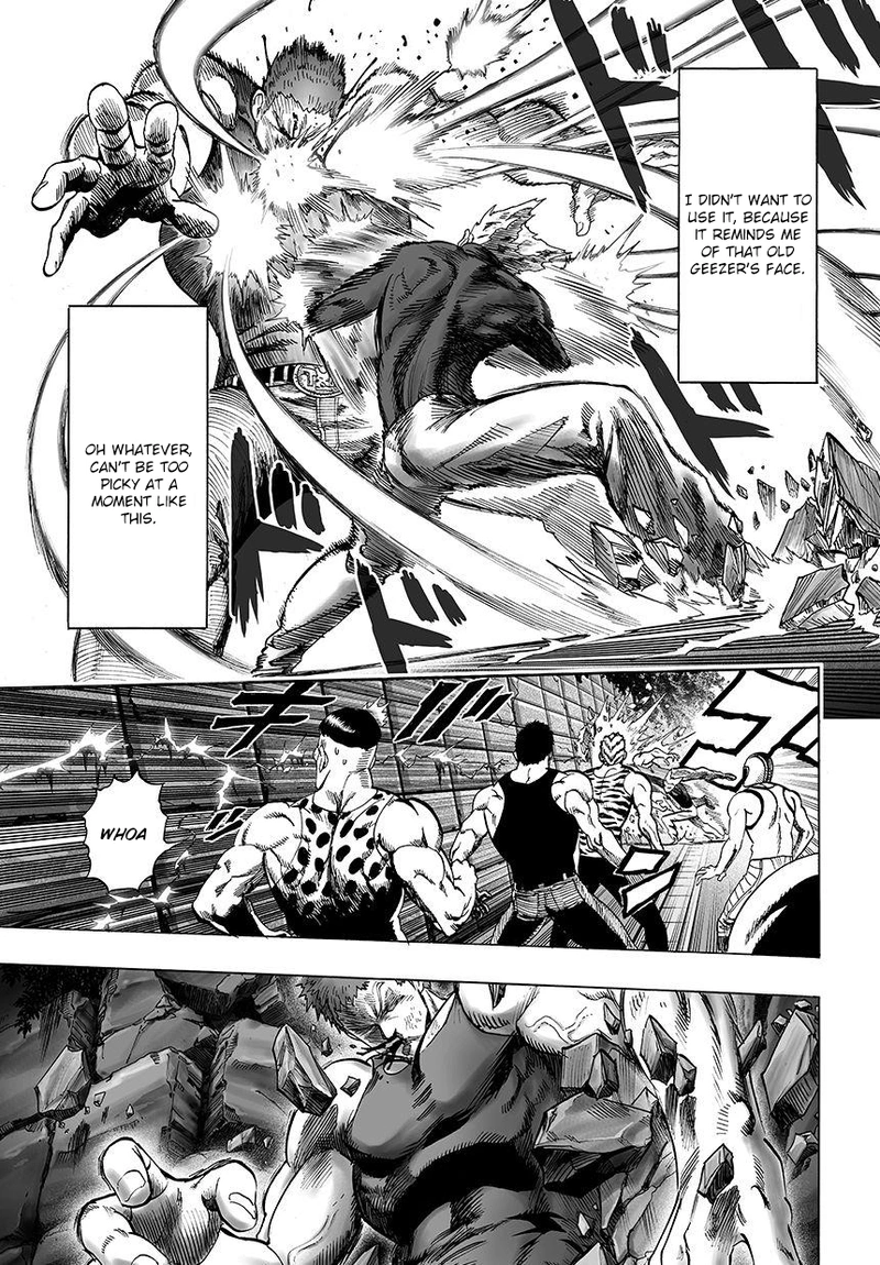 One Punch Man Manga Chapter 47 page 12 - Technique scene