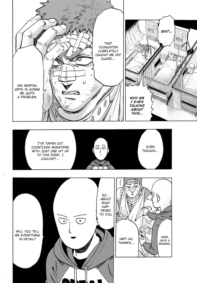 One Punch Man Manga Chapter 48 page 10 - Banana scene