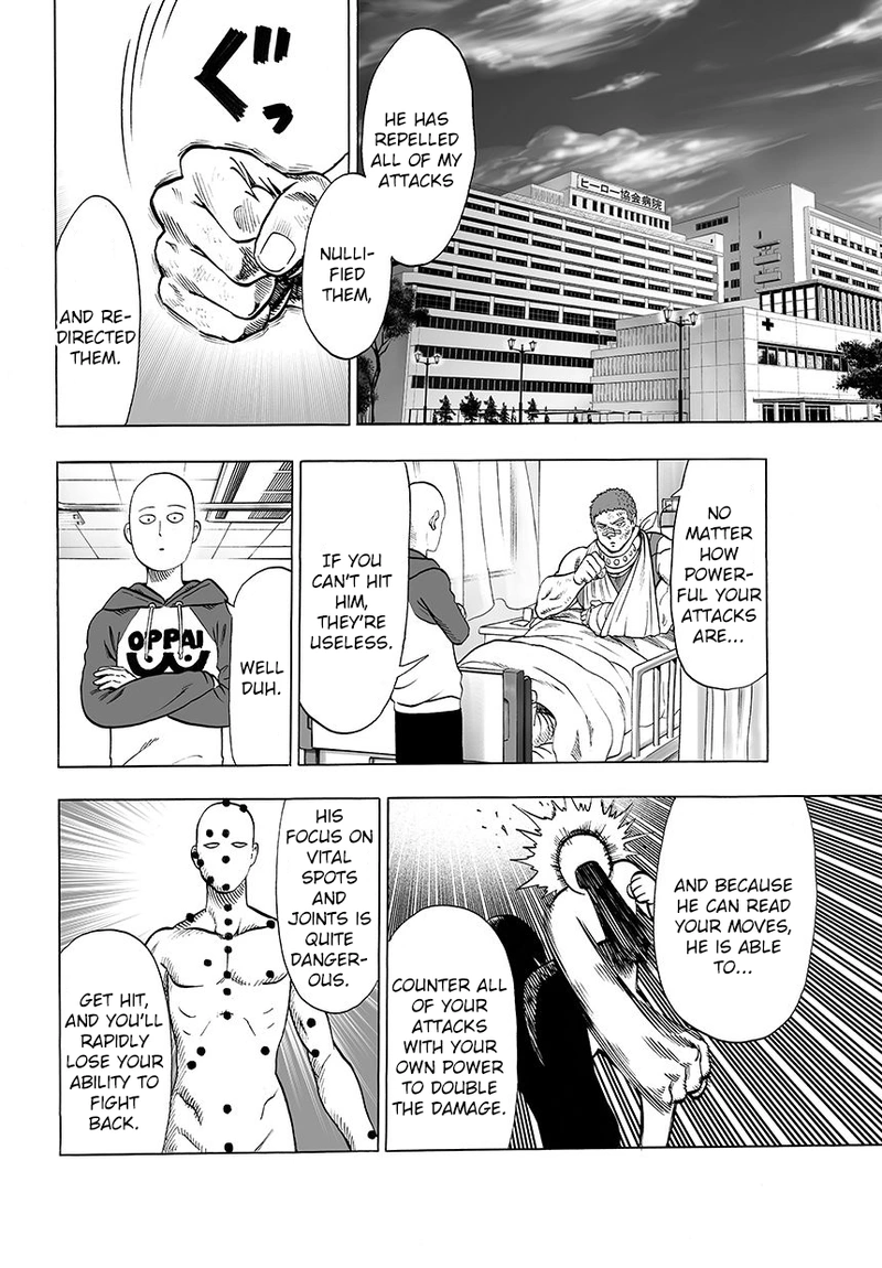 One Punch Man Manga Chapter 49 page 5 - I'm Bored Anyway scene