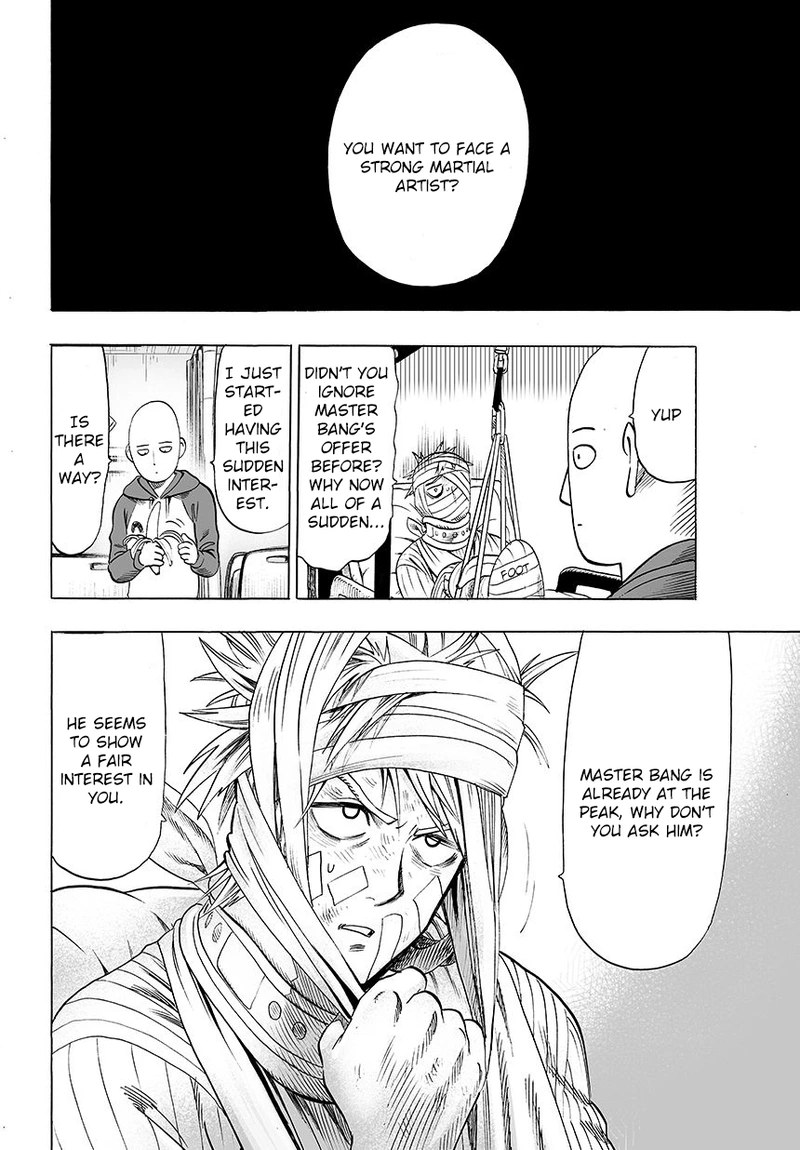 One Punch Man Manga Chapter 49 page 9 - I'm Bored Anyway scene