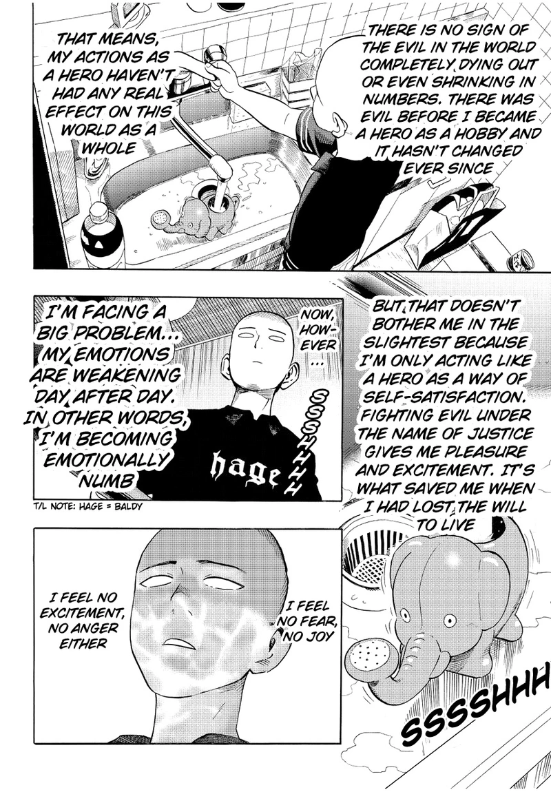 One Punch Man Manga Chapter 5 page 2 - Itch Explosion scene