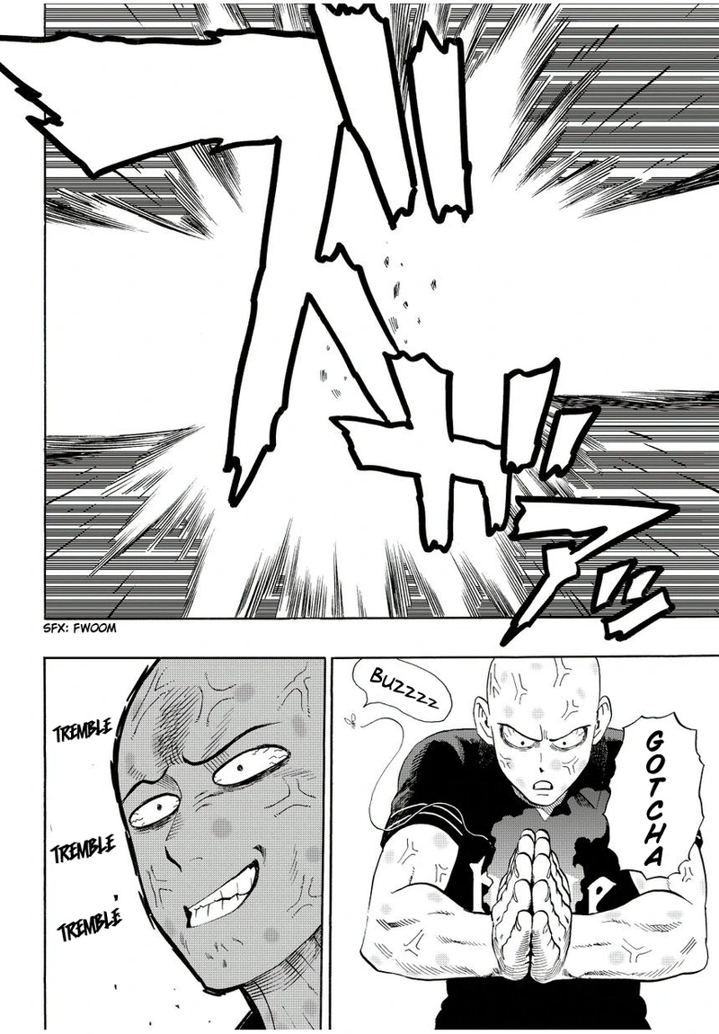 One Punch Man Manga Chapter 5 page 20 - Itch Explosion scene