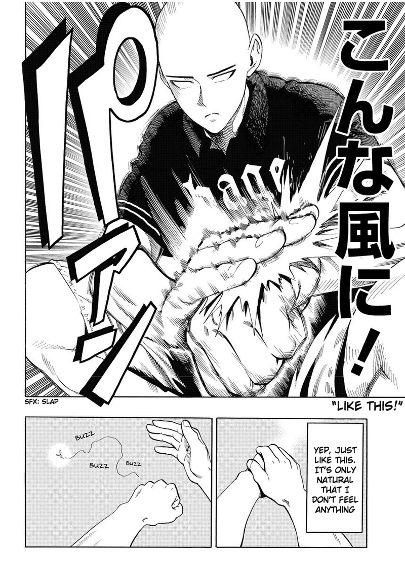 One Punch Man Manga Chapter 5 page 4 - Itch Explosion scene