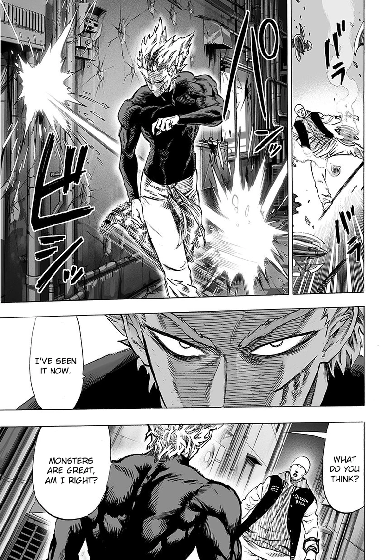 One Punch Man Manga Chapter 50 page 14 - Ride in Tone! scene