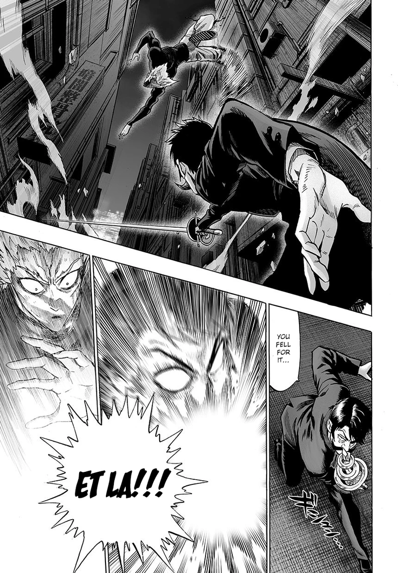 One Punch Man Manga Chapter 50 page 20 - Ride in Tone! scene