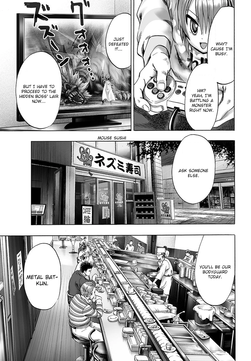 One Punch Man Manga Chapter 52 page 5 - Don't Put It Back! scene
