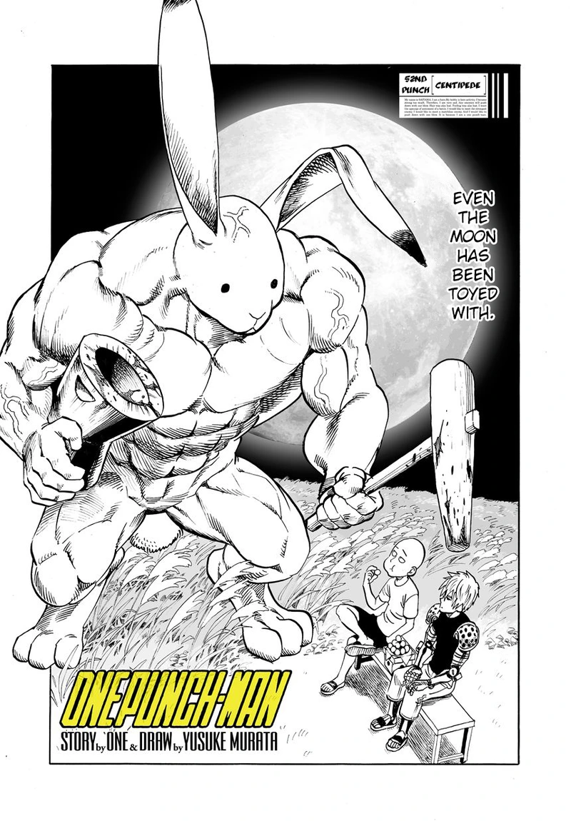 One Punch Man Manga Chapter 54 page 1 - Centipede scene
