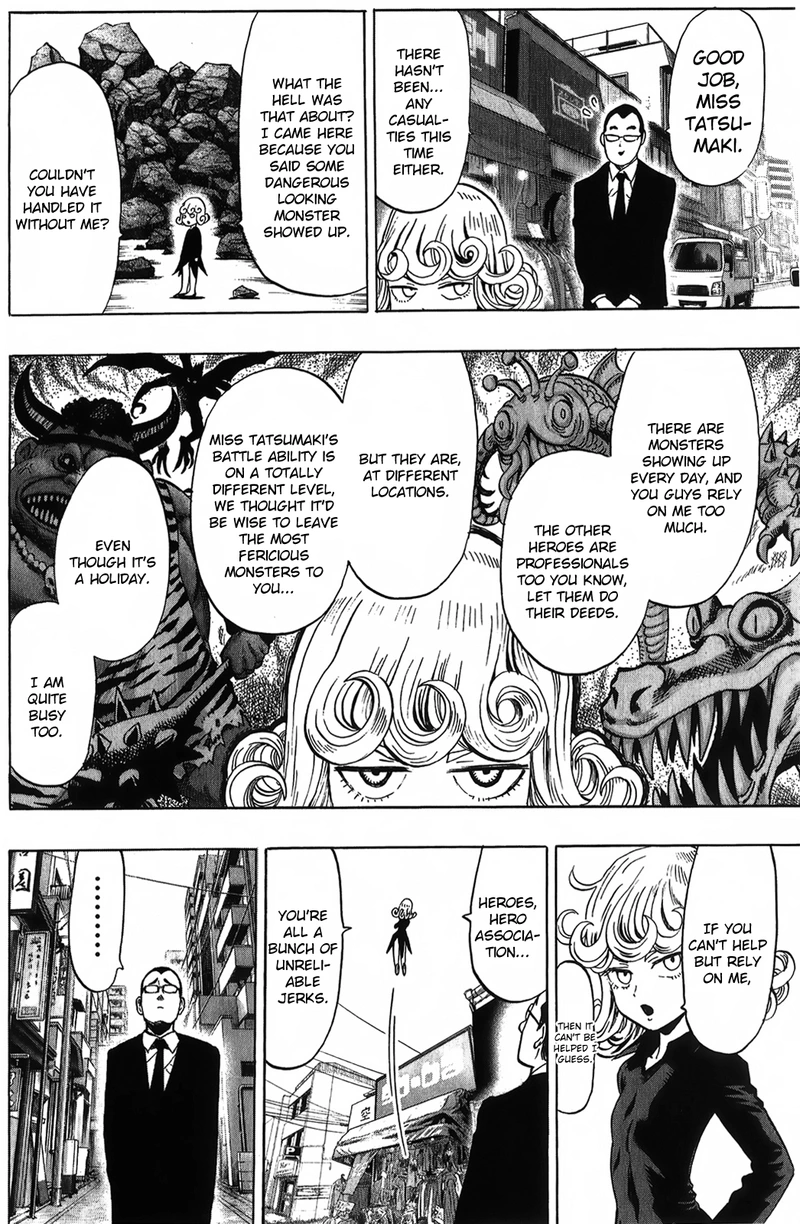 One Punch Man Manga Chapter 55.6 page 4 - Tatsumaki's Day Off | Volume 10 Extras scene