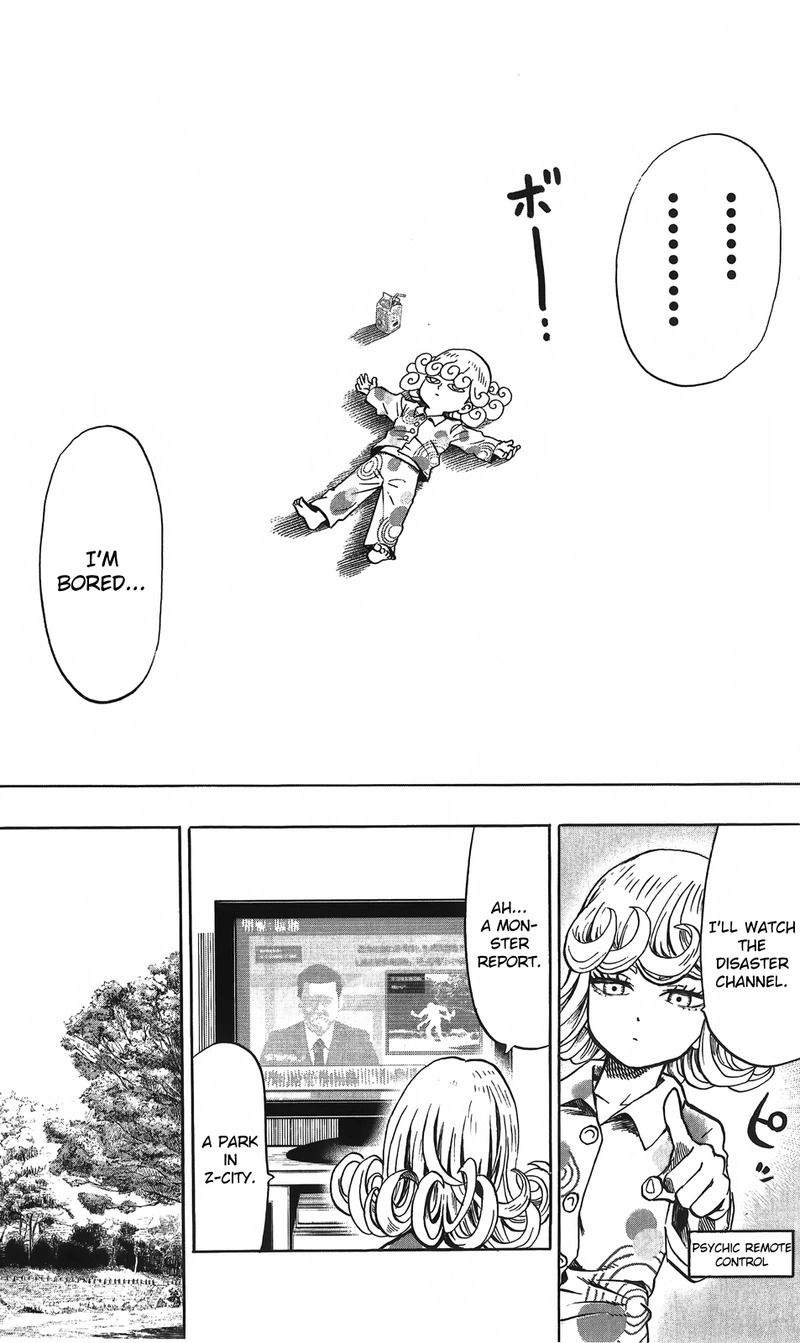 One Punch Man Manga Chapter 55.6 page 7 - Tatsumaki's Day Off | Volume 10 Extras scene
