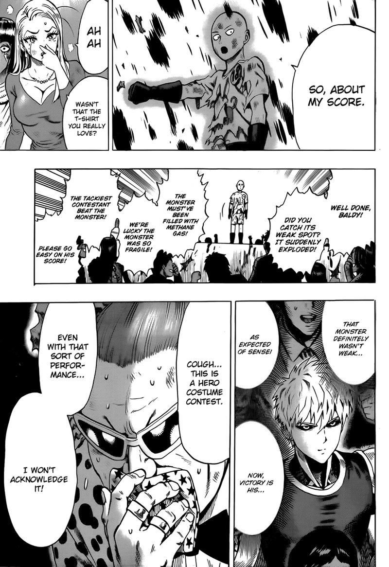 One Punch Man Manga Chapter 55.7 page 17 - Sense | Volume 10 Extras scene