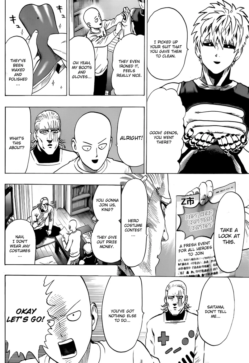 One Punch Man Manga Chapter 55.7 page 3 - Sense | Volume 10 Extras scene