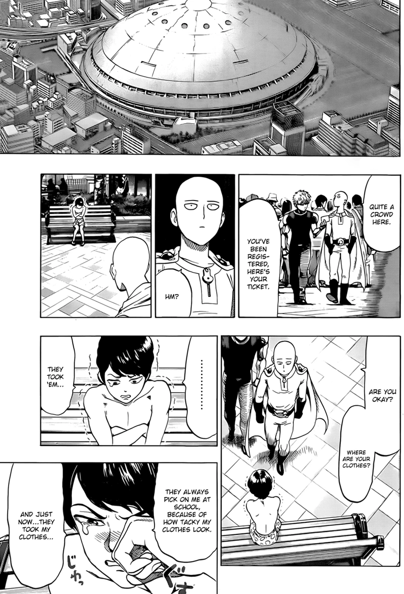 One Punch Man Manga Chapter 55.7 page 4 - Sense | Volume 10 Extras scene