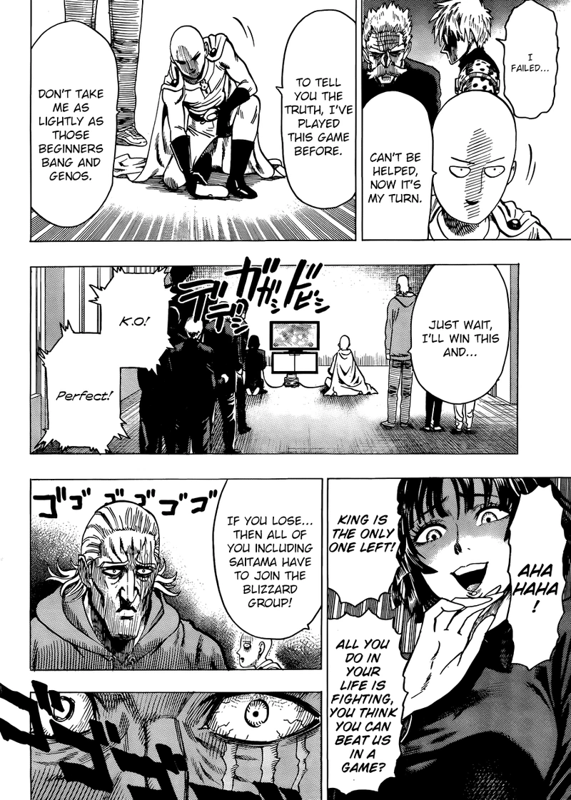 One Punch Man Manga Chapter 55.8 page 12 - Numbers | Volume 10 Extras scene