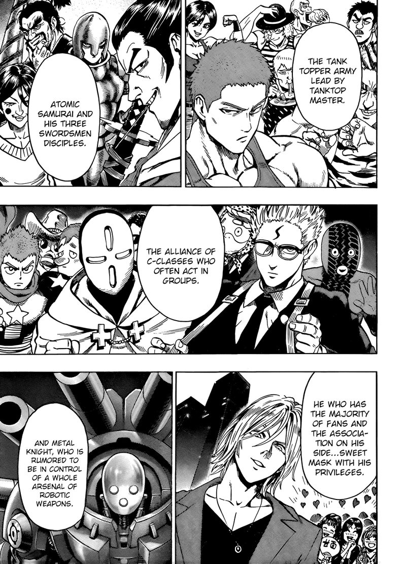 One Punch Man Manga Chapter 55.8 page 3 - Numbers | Volume 10 Extras scene