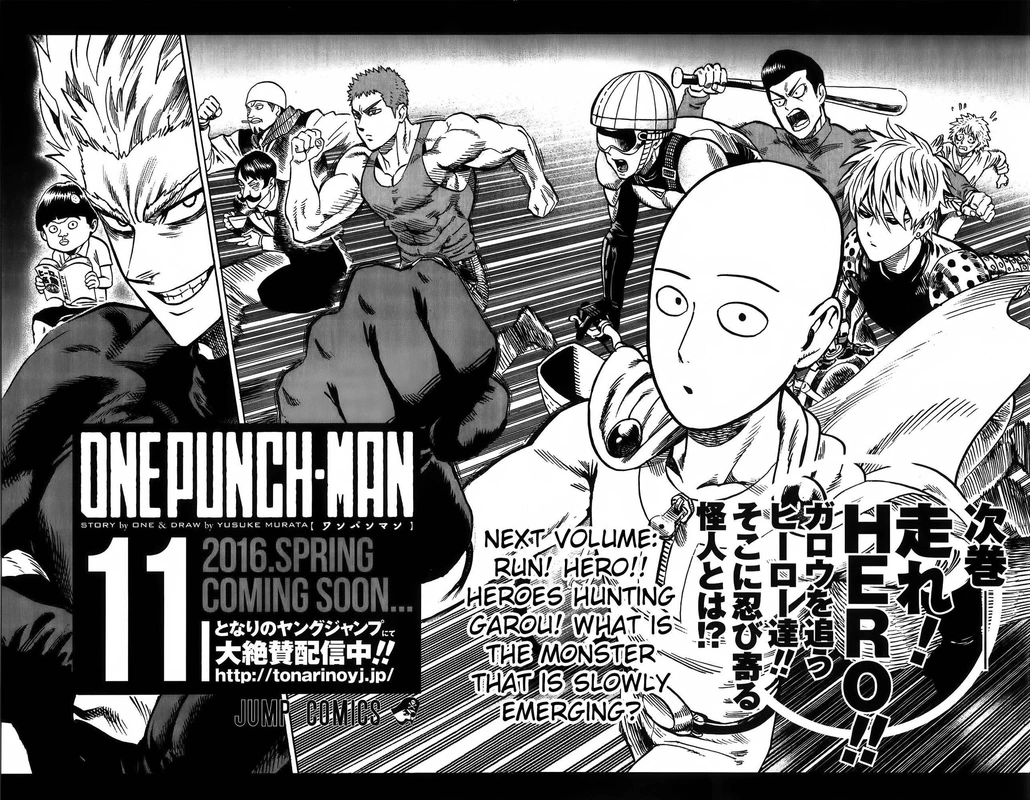 One Punch Man Manga Chapter 55.8 page 35 - Numbers | Volume 10 Extras scene