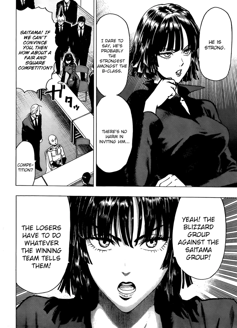 One Punch Man Manga Chapter 55.8 page 6 - Numbers | Volume 10 Extras scene