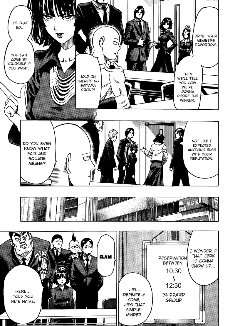One Punch Man Manga Chapter 55.8 page 7 - Numbers | Volume 10 Extras scene