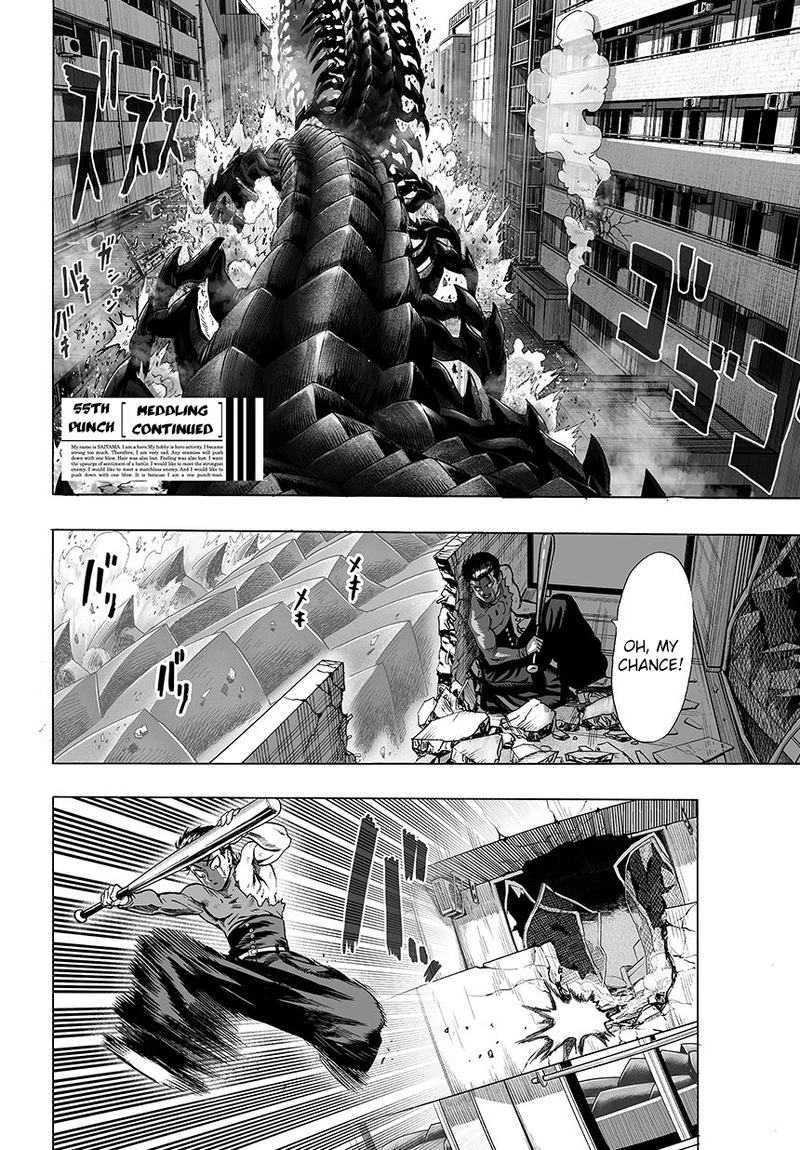 One Punch Man Manga Chapter 57 page 2 - Interruption scene