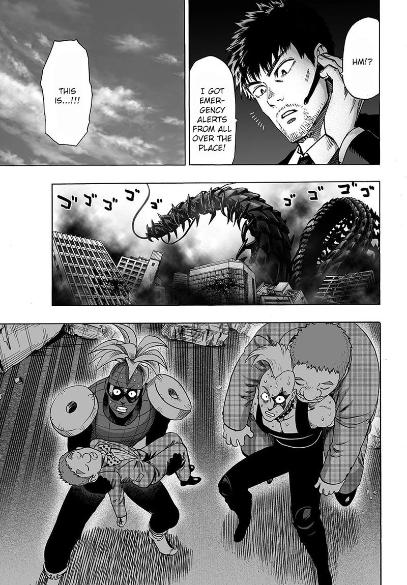 One Punch Man Manga Chapter 58 page 3 - Giant Insect scene