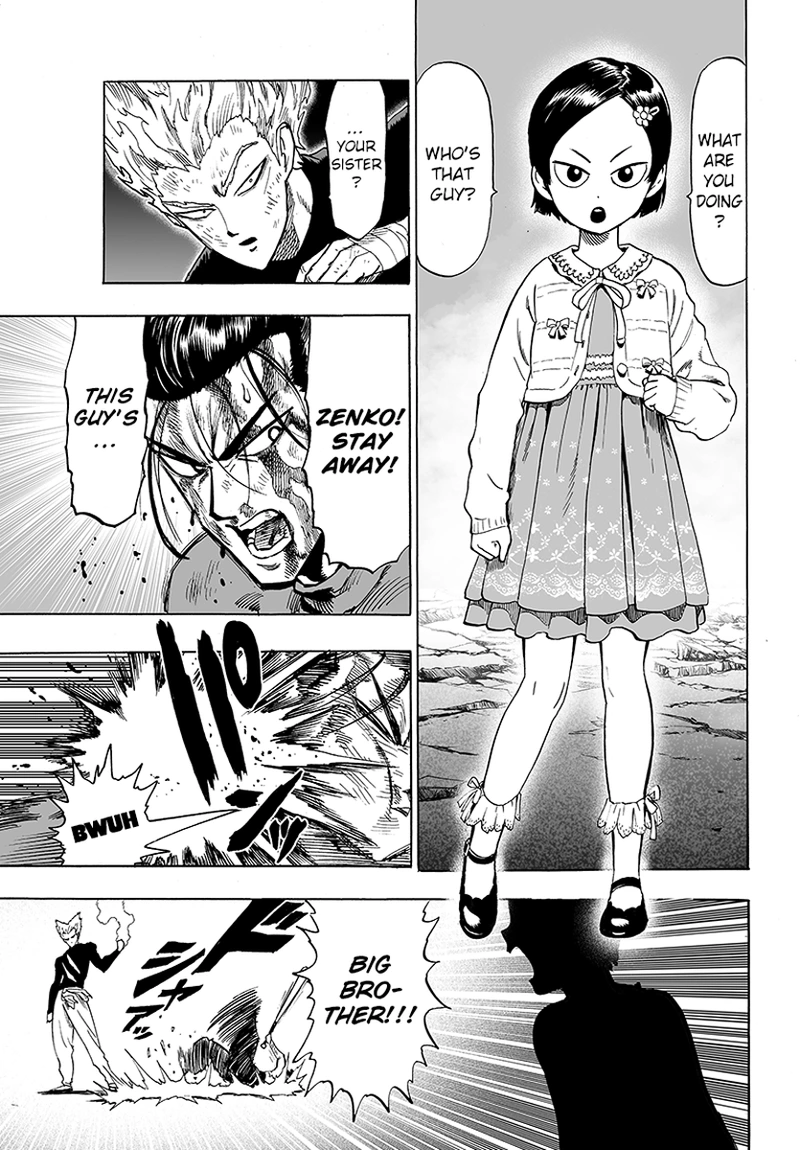 One Punch Man Manga Chapter 58 page 43 - Giant Insect scene