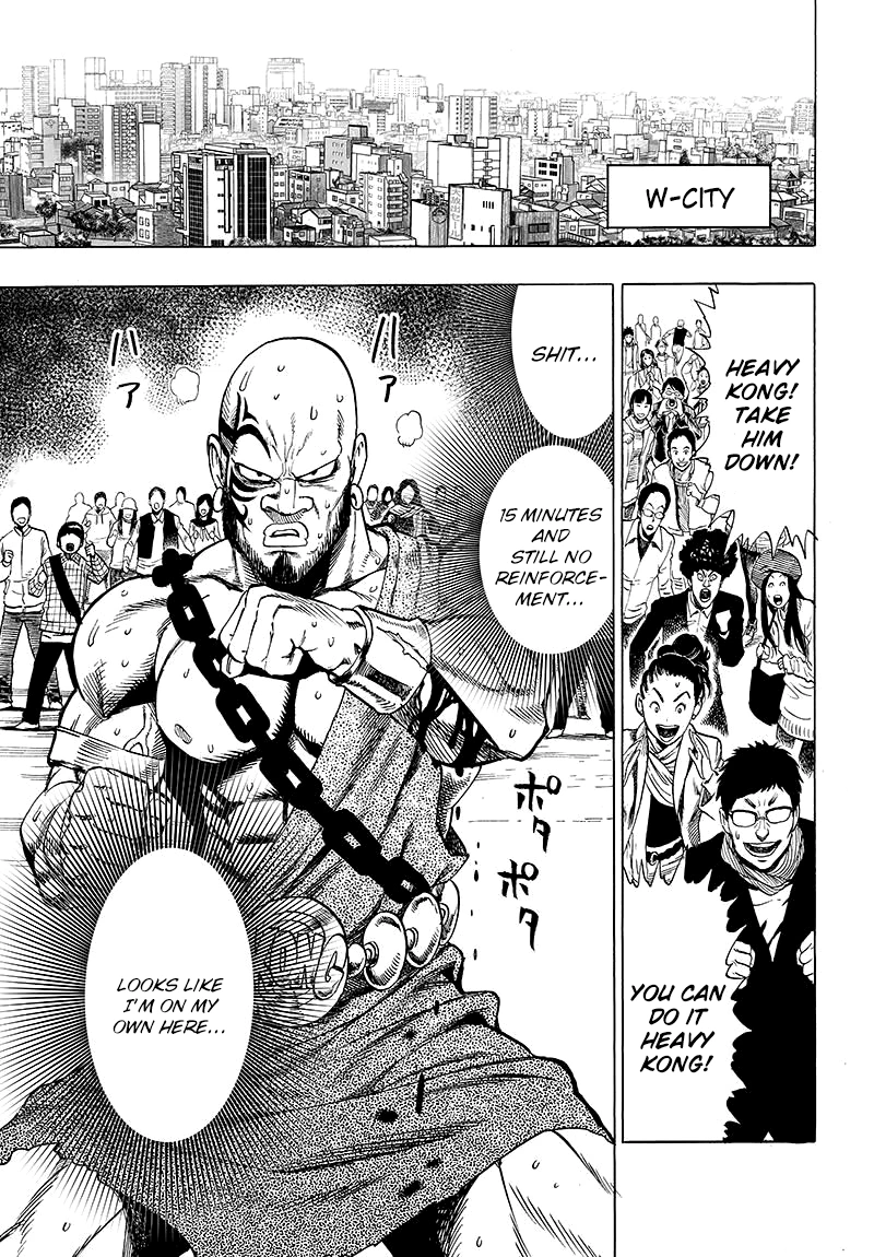One Punch Man Manga Chapter 59 page 19 - Only You scene