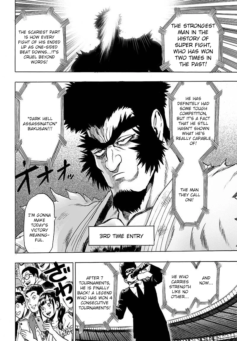 One Punch Man Manga Chapter 60 page 10 - Entering the Stadium scene