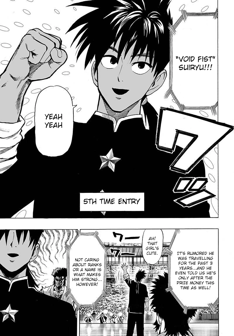 One Punch Man Manga Chapter 60 page 11 - Entering the Stadium scene