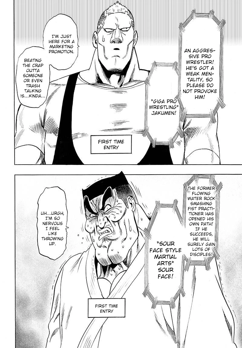One Punch Man Manga Chapter 60 page 8 - Entering the Stadium scene