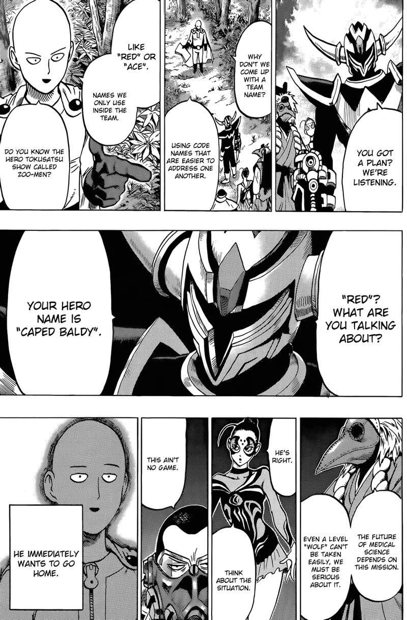 One Punch Man Manga Chapter 61.6 page 11 - Squadron | Volume 11 Extras scene