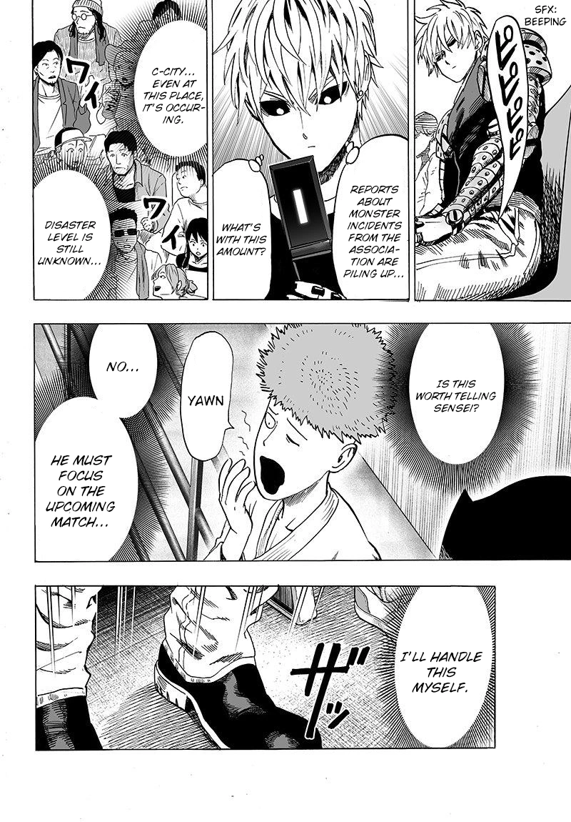 One Punch Man Manga Chapter 62 page 22 - Reason for Seeking scene
