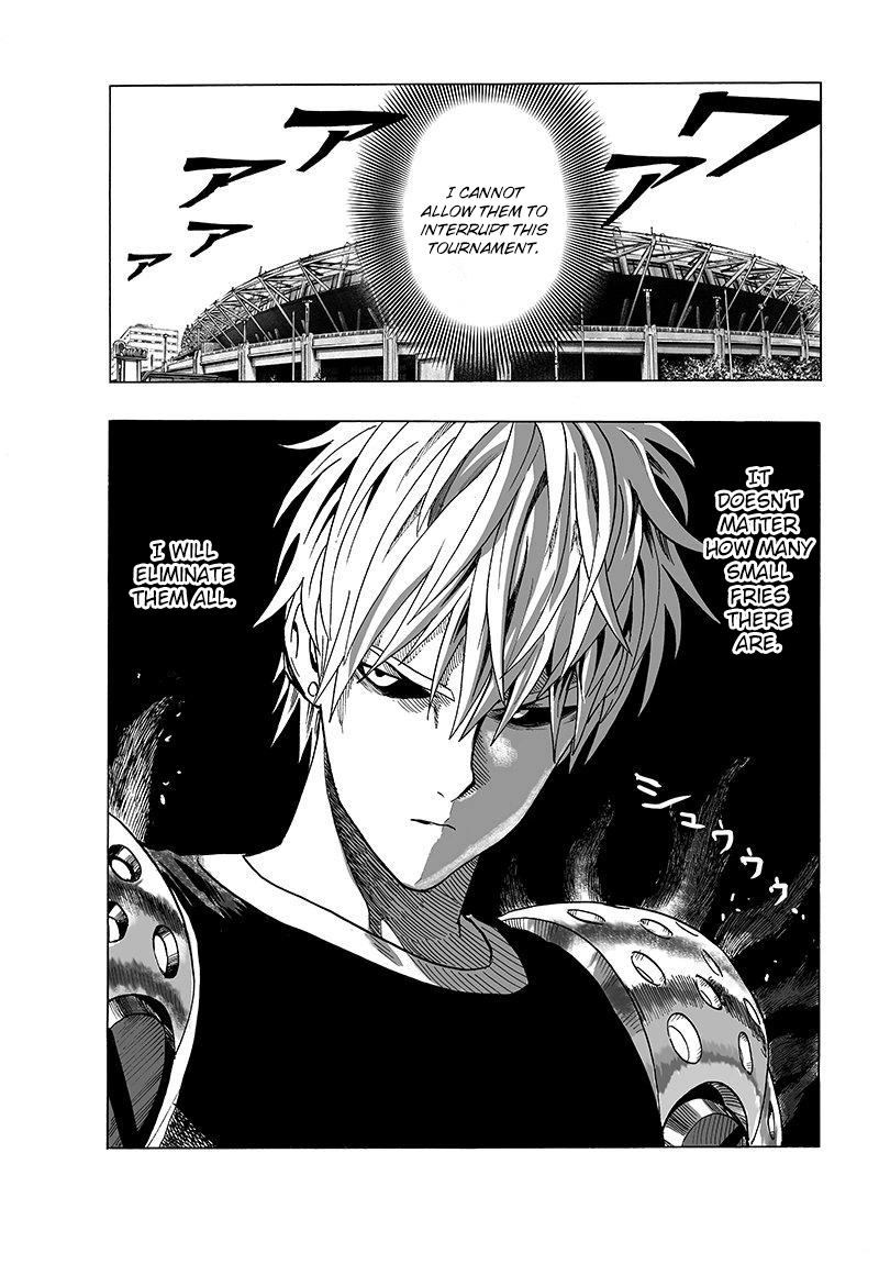 One Punch Man Manga Chapter 62 page 23 - Reason for Seeking scene