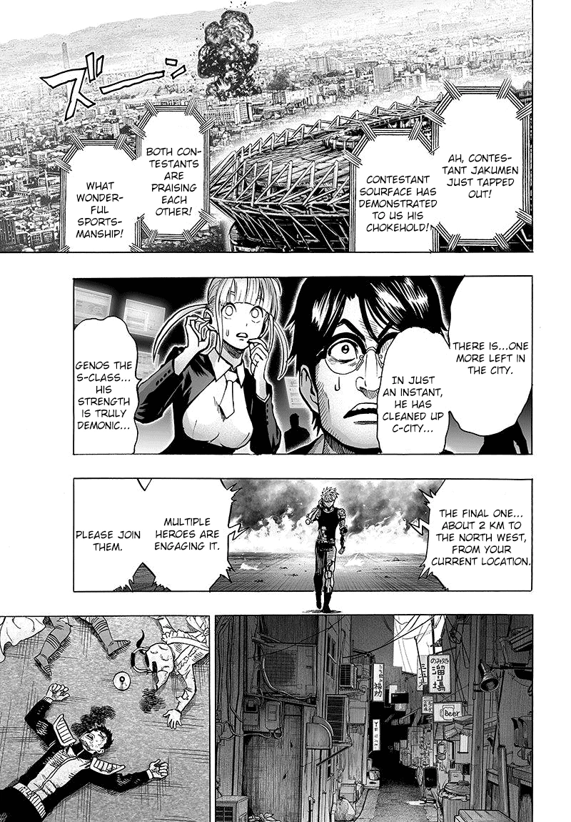 One Punch Man Manga Chapter 63 page 31 - Games and Combat scene