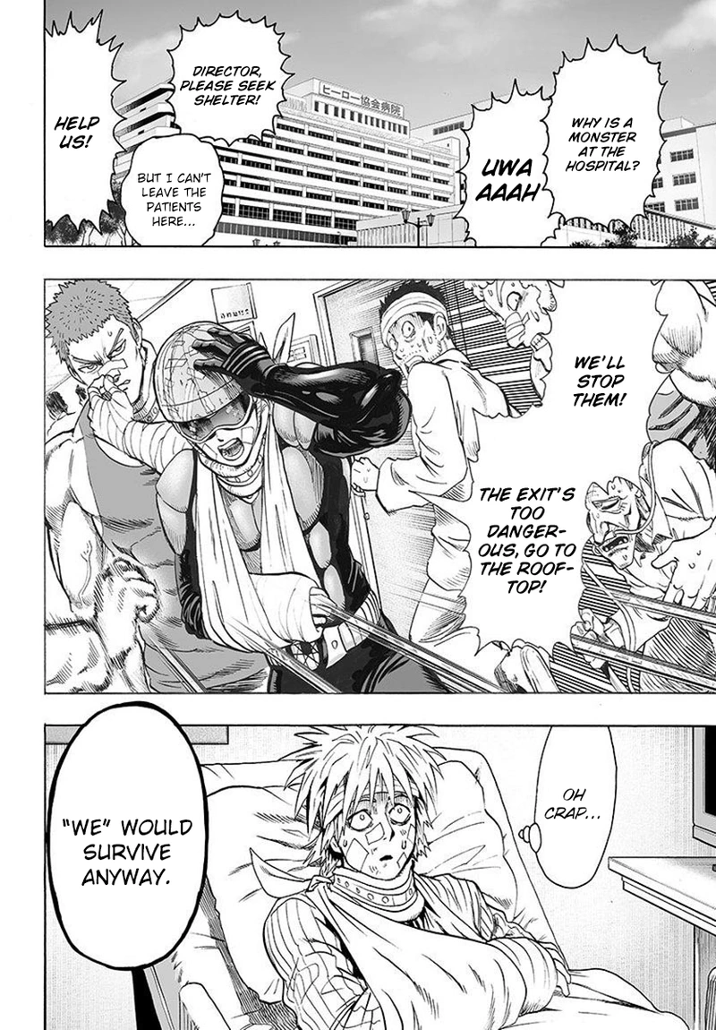 One Punch Man Manga Chapter 66 page 14 - The Strong Guys scene
