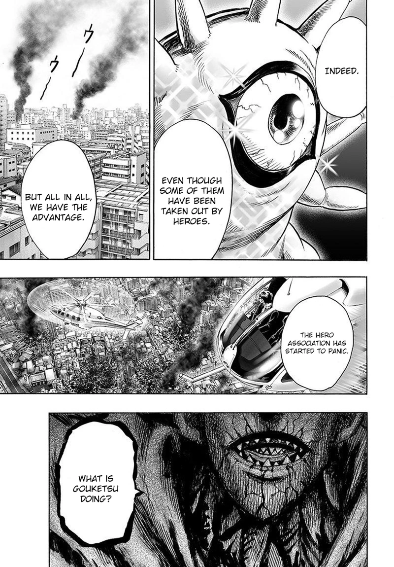 One Punch Man Manga Chapter 66 page 22 - The Strong Guys scene