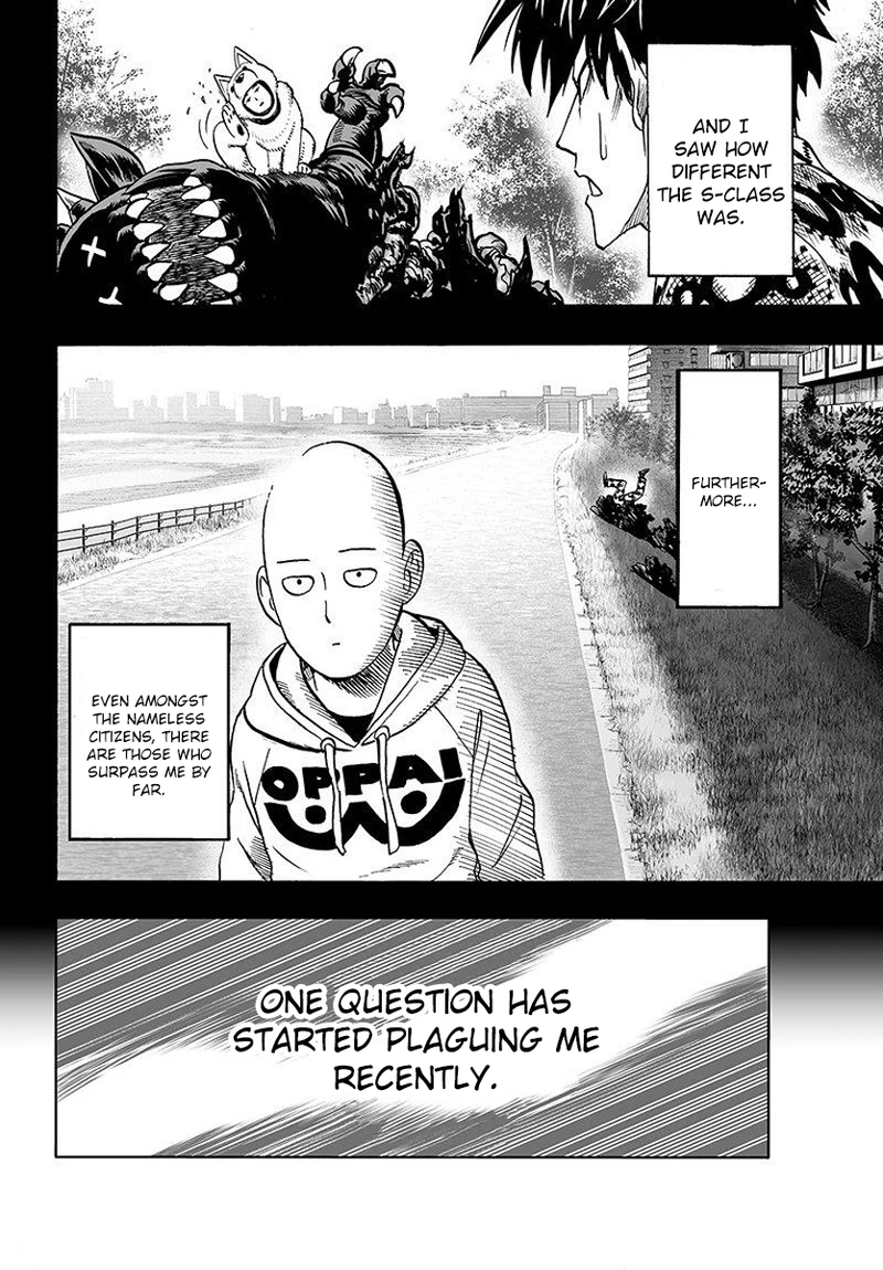 One Punch Man Manga Chapter 66 page 4 - The Strong Guys scene