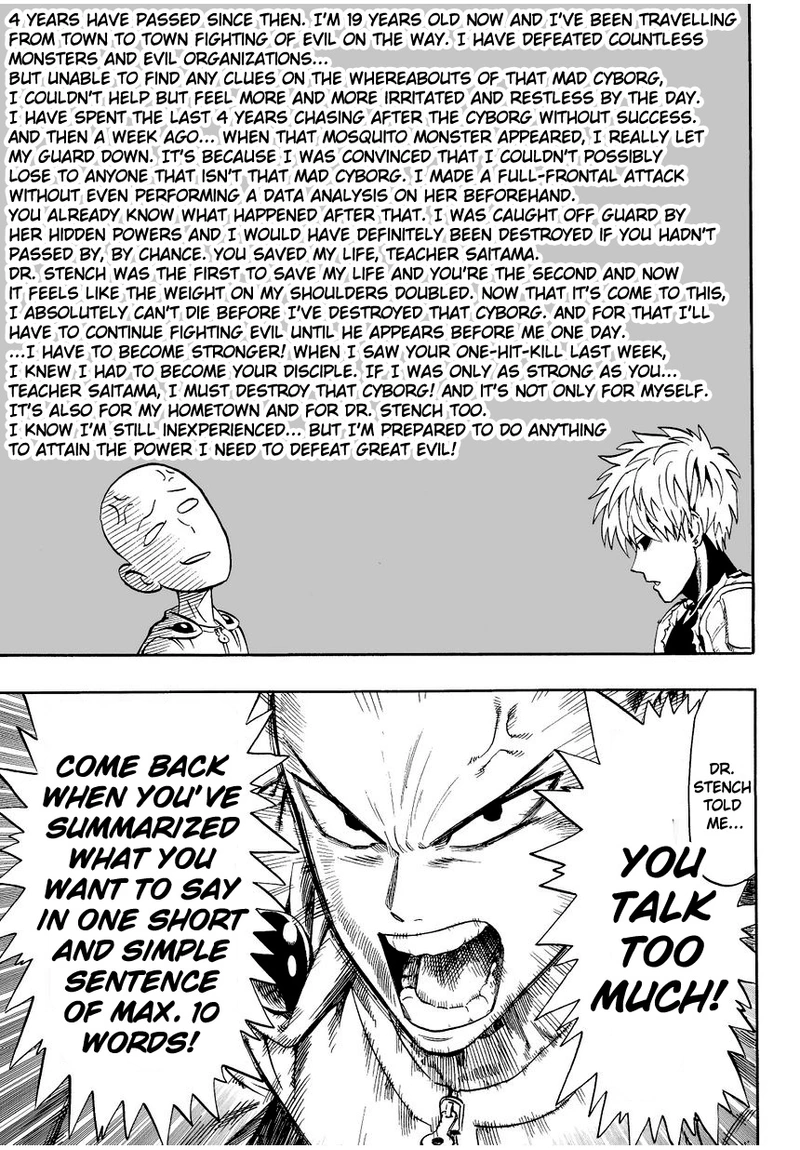One Punch Man Manga Chapter 7 page 5 - Mysterious Raid scene