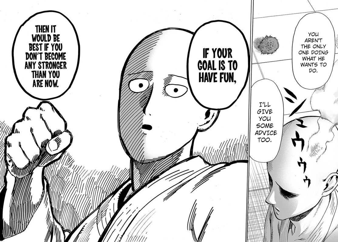 One Punch Man Manga Chapter 70 page 51 - Being Strong Is Fun scene