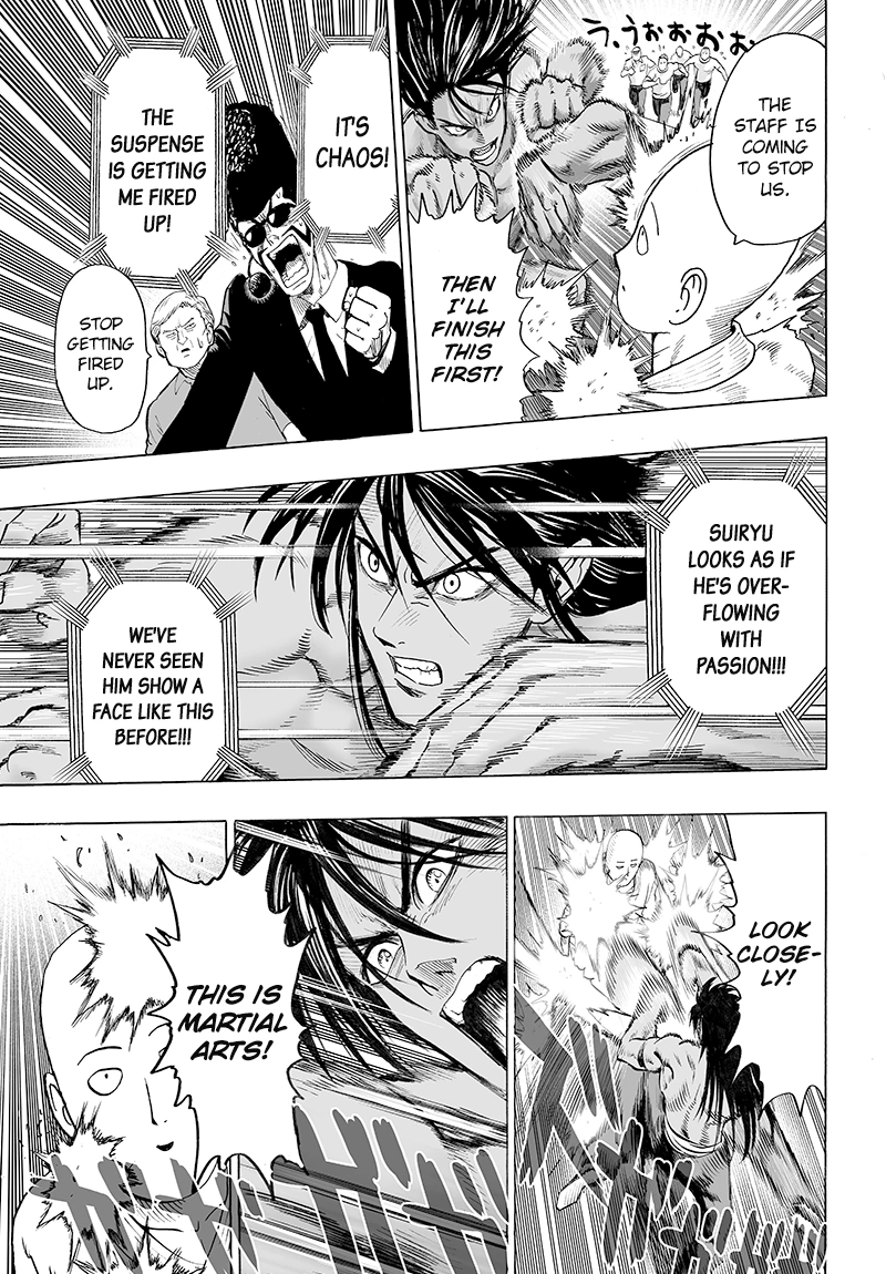 One Punch Man Manga Chapter 71 page 17 - Martial Arts Means...!! scene