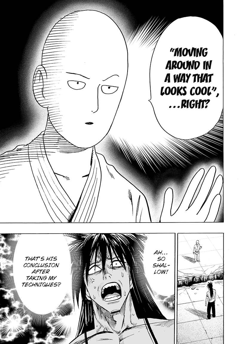 One Punch Man Manga Chapter 71 page 27 - Martial Arts Means...!! scene