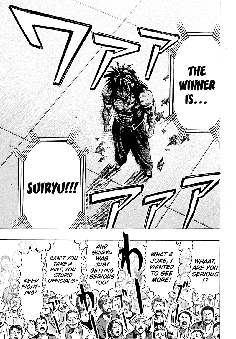 One Punch Man Manga Chapter 71 page 7 - Martial Arts Means...!! scene