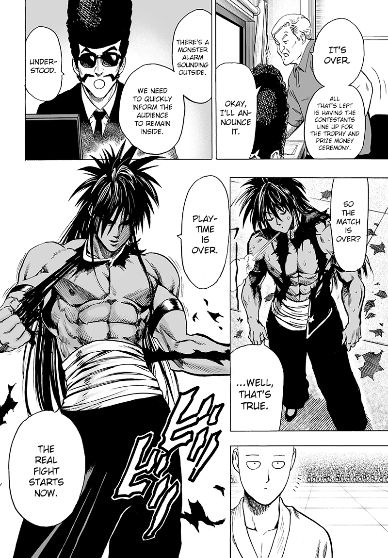 One Punch Man Manga Chapter 71 page 8 - Martial Arts Means...!! scene