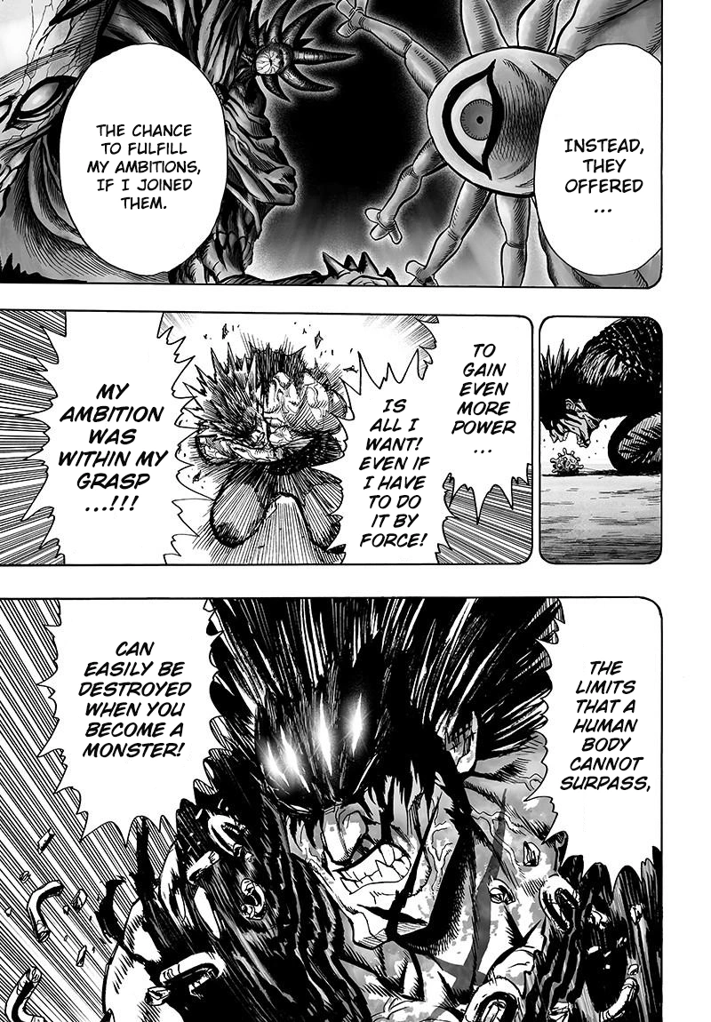 One Punch Man Manga Chapter 72 page 11 - Monsterization scene