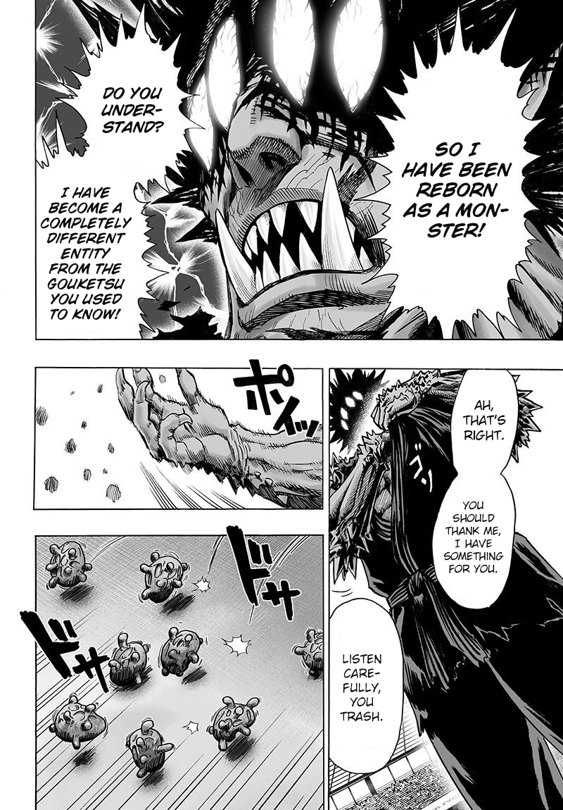 One Punch Man Manga Chapter 72 page 12 - Monsterization scene