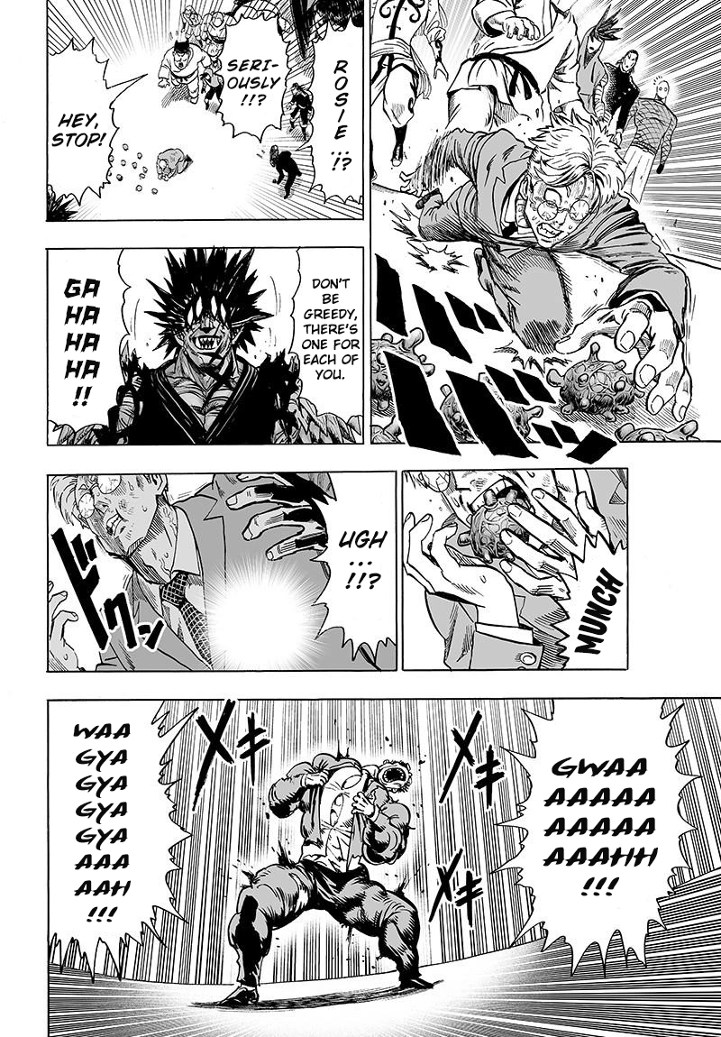 One Punch Man Manga Chapter 72 page 14 - Monsterization scene