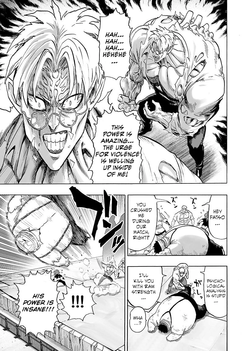 One Punch Man Manga Chapter 72 page 15 - Monsterization scene