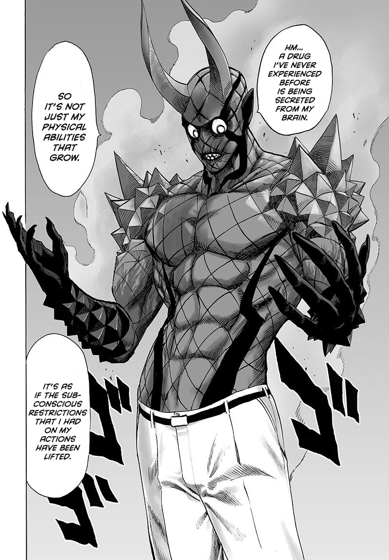 One Punch Man Manga Chapter 72 page 18 - Monsterization scene