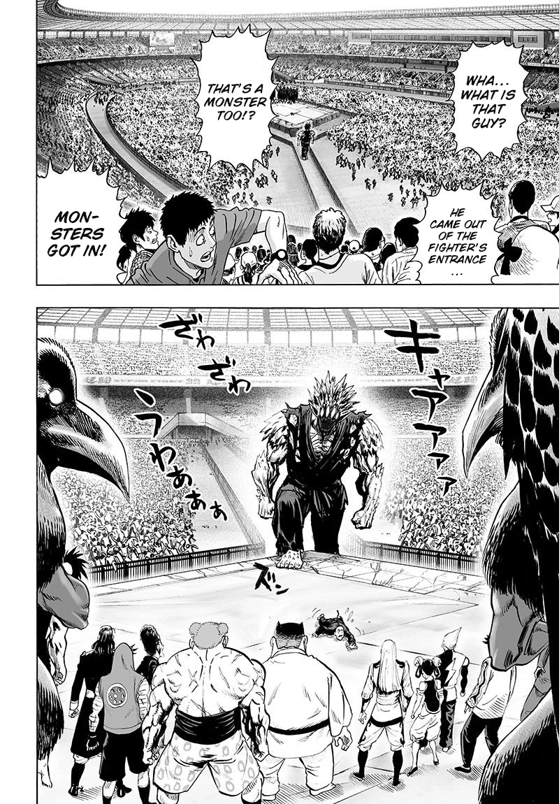 One Punch Man Manga Chapter 72 page 2 - Monsterization scene